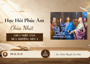 HỌC HỎI PHÚC ÂM CHÚA NHẬT XXIX THƯỜNG NIÊN – Năm A