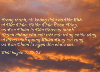 Chúa Nhật 25.05.2025 – Thành Thánh Không Có Đền Thánh