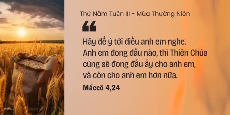 Thứ Năm 29.01.2026 Sức mạnh của Lời Chúa
