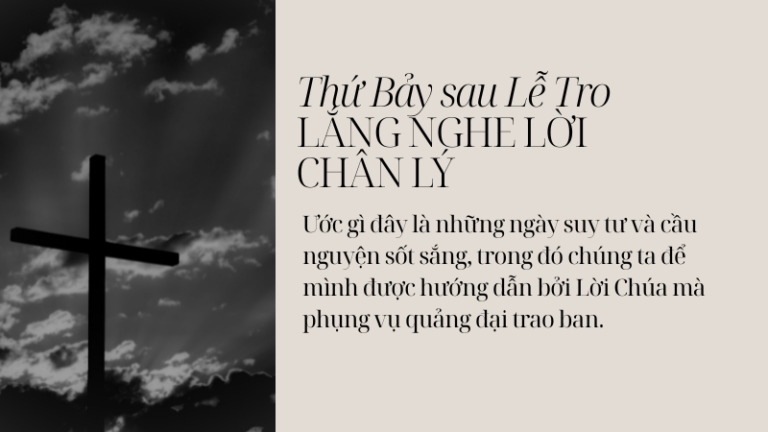 Thứ Bảy sau Lễ Tro