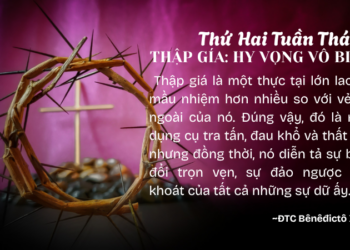 Thứ Hai Tuần Thánh THẬP GÍA: HY VỌNG VÔ BIÊN