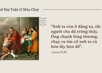 Thứ Bảy 07.03.2026 Tình yêu bền bỉ của Thiên Chúa