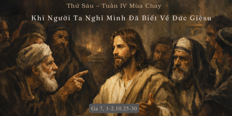 Thứ Sáu 20.03.2026 Khi Người Ta Nghĩ Mình Đã Biết Về Đức Giêsu
