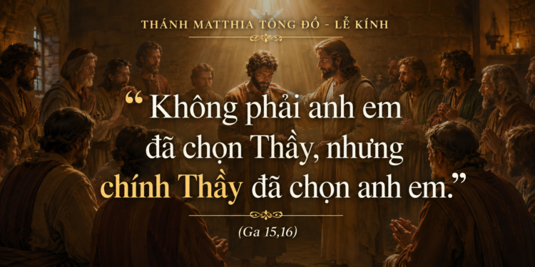 Thứ Năm 14.5.2026 “Không phải anh em đã chọn Thầy, nhưng chính Thầy đã chọn anh em”