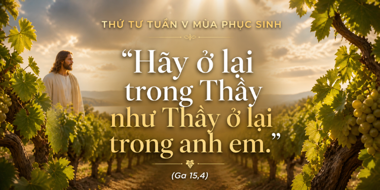 Thứ Tư 6.5.2026 Ở Lại Trong Tình Yêu Để Sinh Hoa Trái