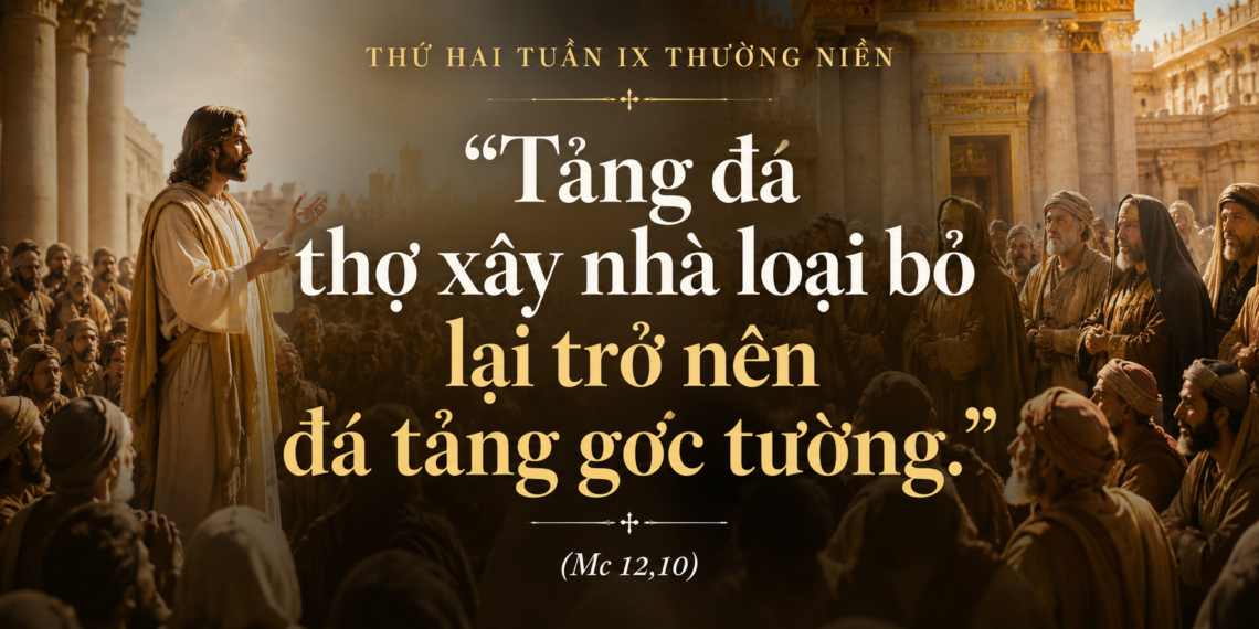 Thứ Hai 1.6.2026 Viên Đá Bị Loại Bỏ Trở Thành Đá Tảng Góc Tường