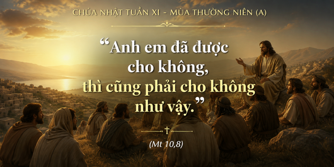 Chúa Nhật 14.06.2026 Được lãnh nhận nhưng không, hãy trao ban nhưng không