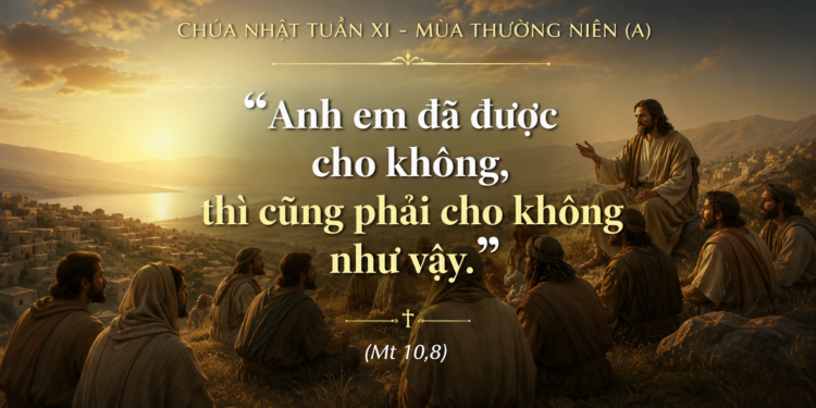 Chúa Nhật 14.06.2026 Được lãnh nhận nhưng không, hãy trao ban nhưng không