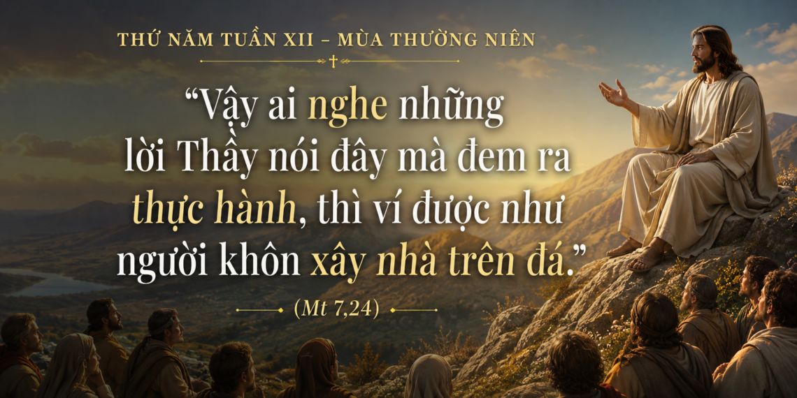 Thứ Năm 25.06.2026 Nền tảng cuộc đời mình là Tình yêu của Đức Kitô