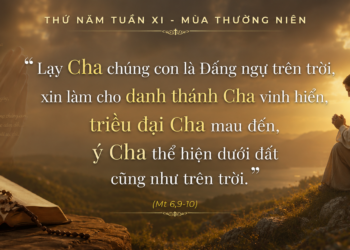 Thứ Năm 18.06.2026 Kinh Lạy Cha – Khuôn Mẫu Căn Bản Của Đời Sống Người Môn Đệ
