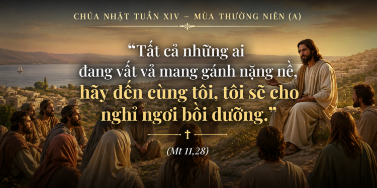 Chúa Nhật 05.07.2026 Đến với Đức Kitô để tìm lại bình an và sức mạnh