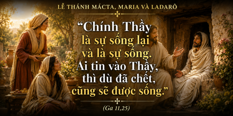 Thứ Tư 29.07.2026 Thánh Mácta, Maria và Ladarô – Gia đình của tình bạn, phục vụ và đức tin