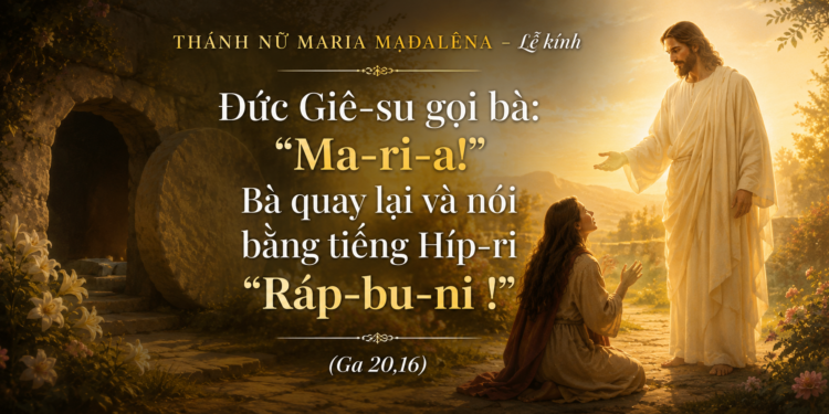 Thứ Tư 22.07.2026 Thánh Maria Mađalêna – Được gọi tên để trở thành chứng nhân Phục Sinh