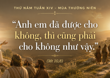 Thứ Năm 09.07.2026 Anh em đã được cho không, thì cũng hãy cho không