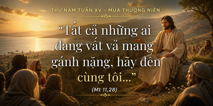 Thứ Năm 11.07.2026 Đến Với Chúa Để Tìm Lại Bình An