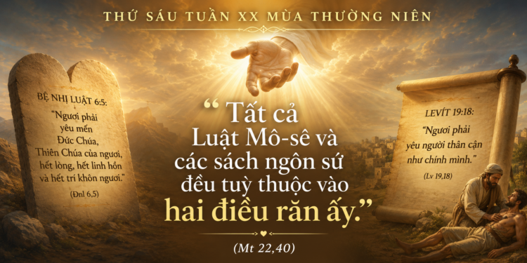 Thứ Sáu 21.08.2026 Mệnh Lệnh Kép Của Thiên Chúa Về Tình Yêu