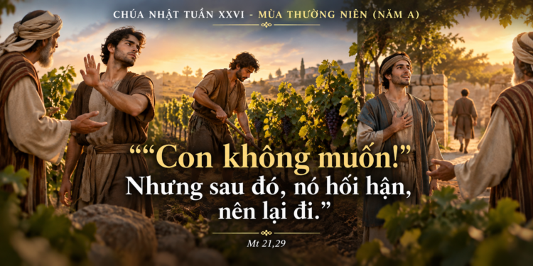 Chúa Nhật 27/9/2026 Lời “vâng” được chứng thực bằng hành động