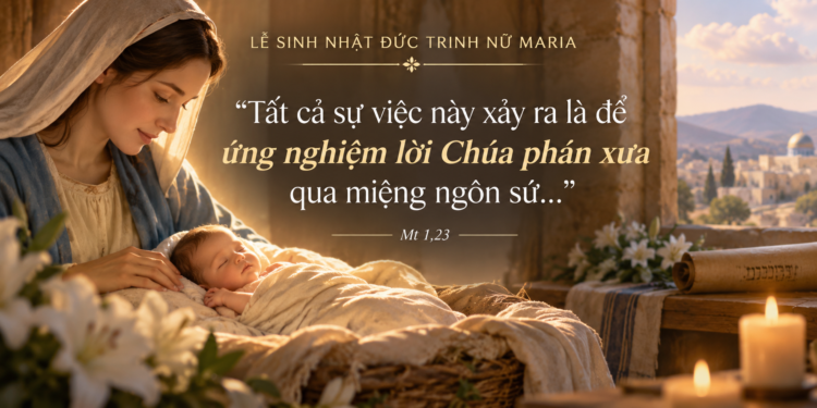 Thứ Ba 8/9/2026 Sinh Nhật Đức Maria – Bình Minh Của Ơn Cứu Độ