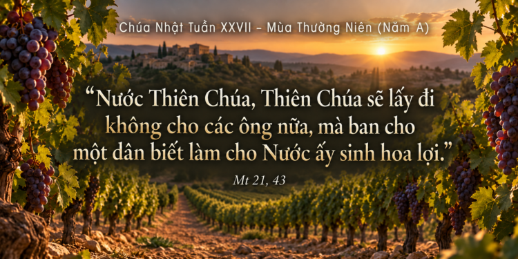 Chúa Nhật  4/10/2026 Sinh hoa trái trong vườn nho của Chúa