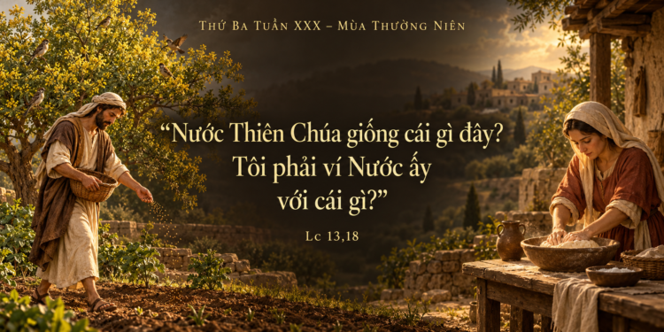 Thứ Ba 27/10/2026 Nước Thiên Chúa: âm thầm lớn lên, lặng lẽ biến đổi