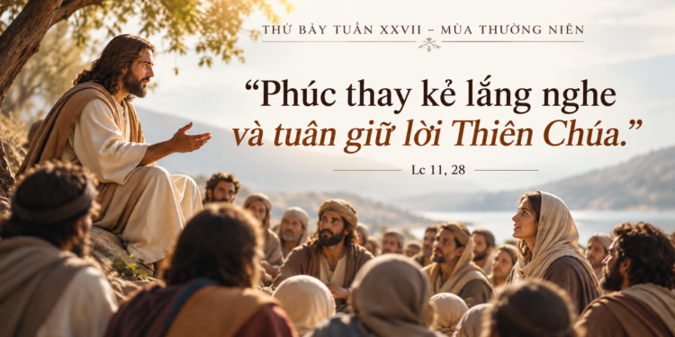 Thứ Bảy 10/10/2026 Phúc thay kẻ lắng nghe và tuân giữ lời Thiên Chúa