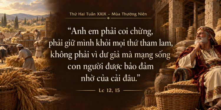 Thứ Hai 19/10/2026 Giàu có trước mặt Thiên Chúa