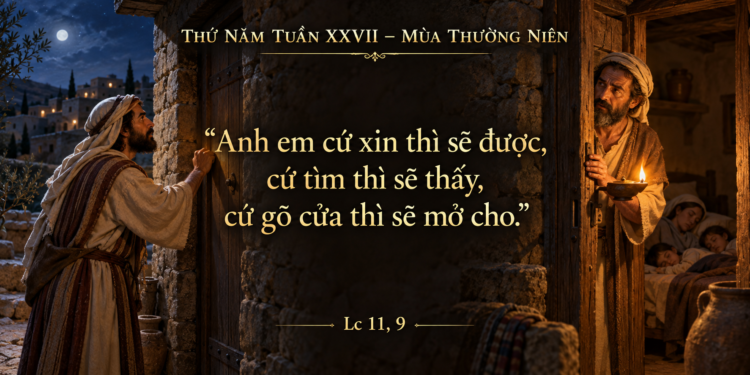 Thứ Năm 8/10/2026 Kiên trì cầu nguyện, mở lòng đón nhận Thánh Thần