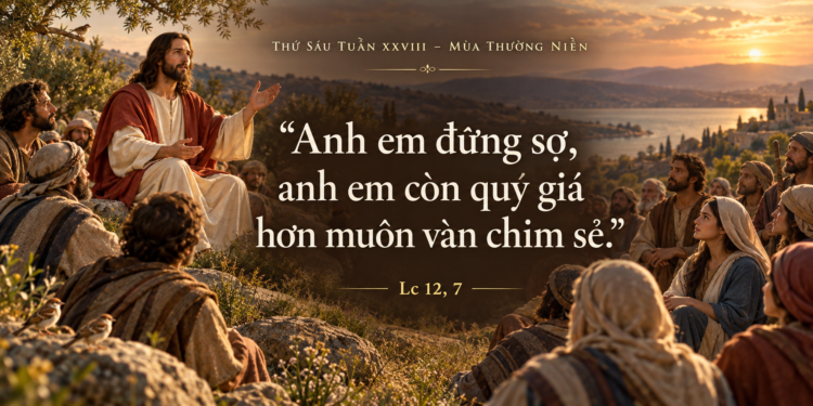 Thứ Sáu 16/10/2026 Đừng sợ, anh em quý giá trước mặt Thiên Chúa