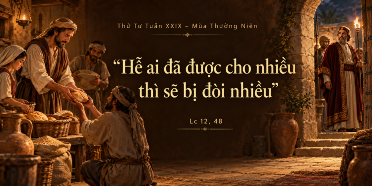 Thứ Tư 21/10/2026 Được trao phó nhiều, hãy sống trung tín hơn